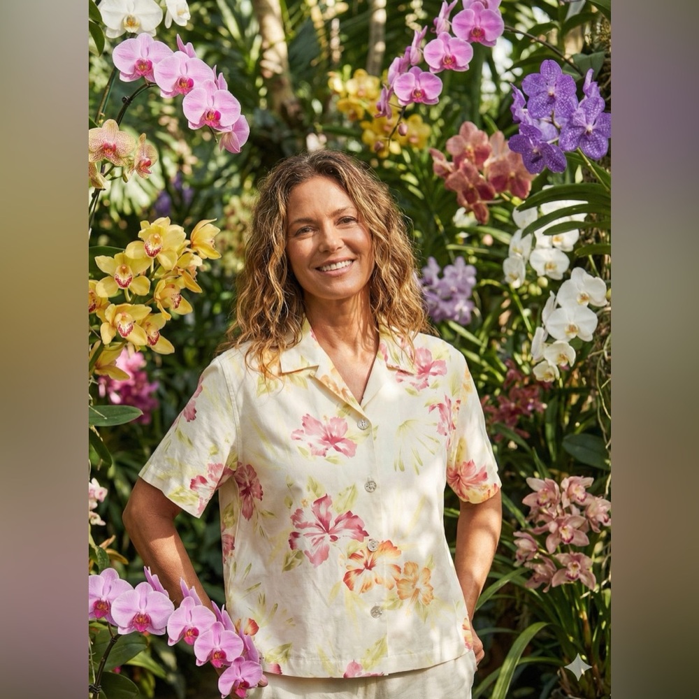Tommy Bahama Floral Short Sleeve Shirt